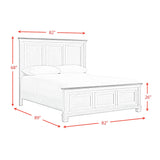 Farmington Panel Bedroom Set in Medium Brown and Washed Stone