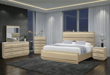 Genesis Gold Bed with LED