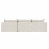 Helena Fabric Sectional Metal Foot