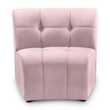 Limitless Pink Velvet Modular Chair