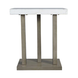 Greta Square End Table in grey