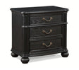 Crown Mark Furniture Kingsbury 3 Drawer Nightstand in Black image