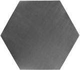 Hexagon Brushed Chrome End Table
