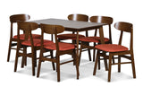 MOROCCO DINING CHAIR W/ORANGE SEAT CUSHION