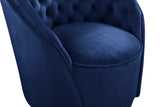 Alessio Navy Velvet Accent Chair