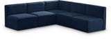 Quincy Navy Velvet Modular Sectional