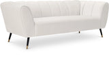 Beaumont Cream Velvet Sofa