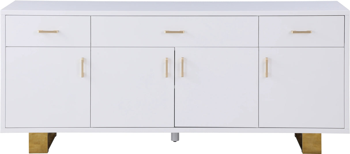 Excel White Lacquer Sideboard/Buffet