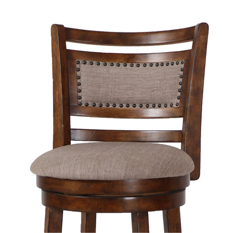 Aberdeen 29" Bar Stool W/Fabric Cushions-Brown