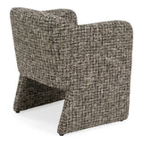 Oldford - Modern Beige + Black Fabric Dining Chair