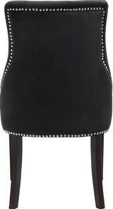 Oxford Black Velvet Dining Chair