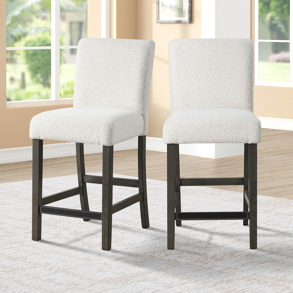High Line Counter Chair (2 Per Carton)-White