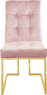 Pierre Pink Velvet Dining Chair