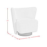 Kuga Swivel Chair in Ching Sand