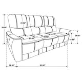 Greenfield Power Reclining Sofa - galleria furniture outlet