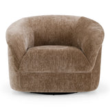 Sheth - Modern Brown Fabric Accent Chair