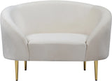 Ritz Cream Velvet Chair