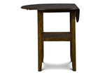 GIA 42" COUNTER DROP LEAF TABLE W/2 CHAIRS-BROWN