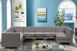 Alina Grey Velvet Modular Sectional