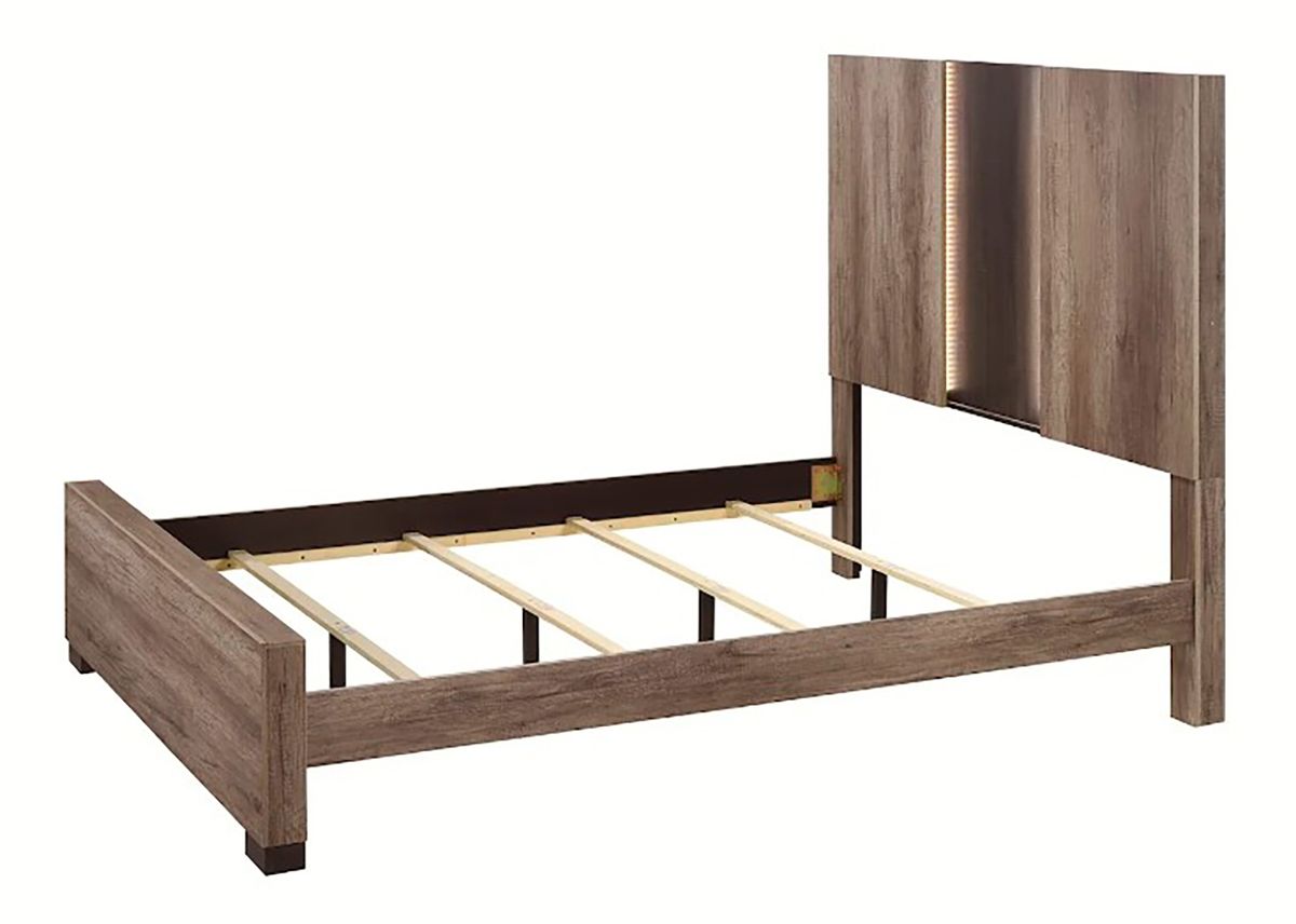 Crown Mark Furniture Rangley King Panel Bed in Brown B6830-K