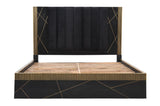 Galaxy Home Allure Queen Bed in Black image