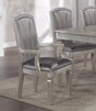Crown Mark Klina Glam Dining Arm Chair in Light Gray (Set of 2) image
