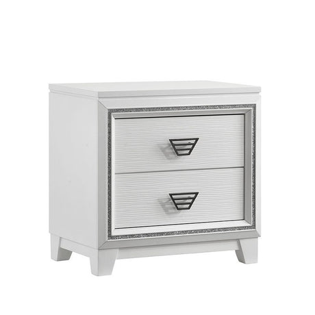 Elements International Moondance Nightstand in White image