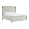 Elements International Artis Queen Storage Bed in White image