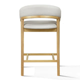 Truman - Mid-Century Modern Grey + Natural Oak Counter Chair (Set of 2)
