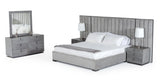 Buckley - Grey & Black Stainless Steel Bedroom Set