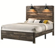 Crown Mark Furniture Carter Queen Platform Bed in Brown image