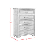 Colorado City 5-Drawer Chest in Charcoal