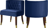 Perry Navy Velvet Dining Chair