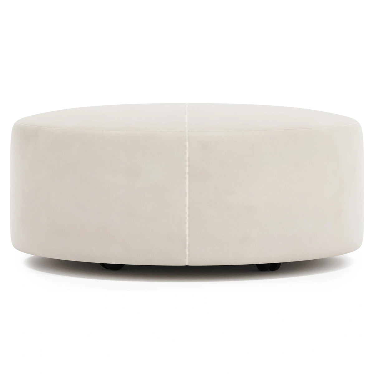 Lolo Leather Ottoman Without Nails