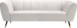 Beaumont Cream Velvet Sofa