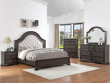 Crown Mark Furniture Duke Nightstand in Dark Brown