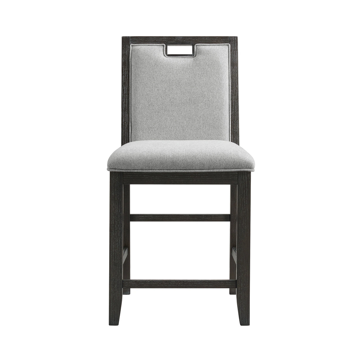 Elodie Counter Chair with Grey Fabric in Charcoal (2 Per Carton)