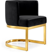 Gianna Black Velvet Dining Chair