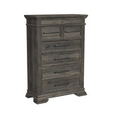 Park Ridge Bedroom Set with 2 Nightstands in Charcoal
