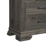 Park Ridge Sleigh Storage Bedroom Set in Charcoal