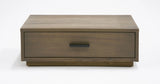 Fantasia - Contemporary Walnut & Grey Bed with Two Nightstands