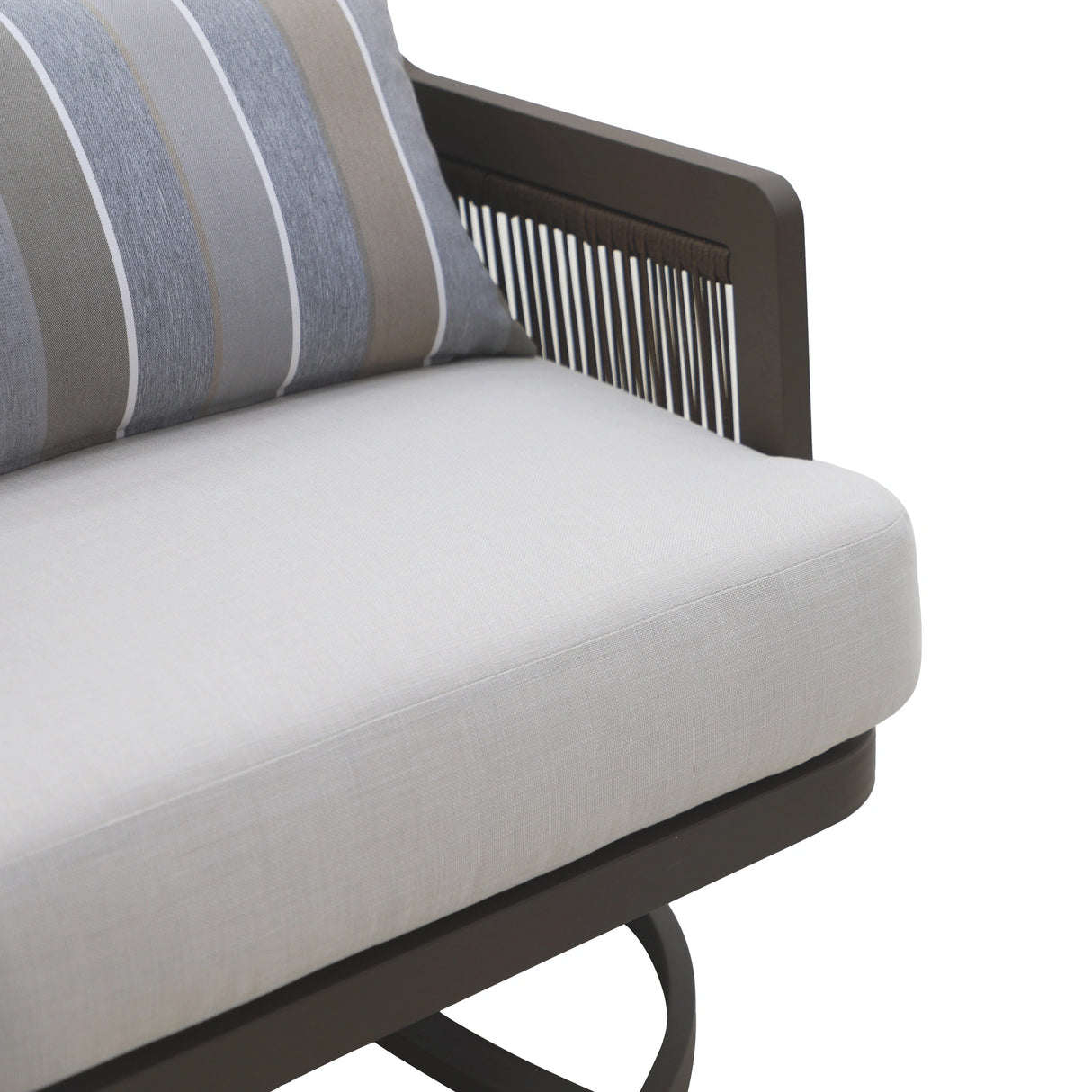 Genova Patio Swivel Club Chair W/Accent Pillow (2 Per Carton)