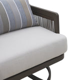 Genova Patio Swivel Club Chair W/Accent Pillow (2 Per Carton)