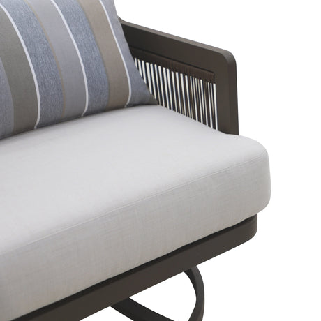 Genova Patio Swivel Club Chair W/Accent Pillow (2 Per Carton)