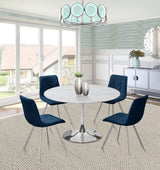 Annie Navy Velvet Dining Chair