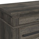 Park Ridge Sleigh Storage Bedroom Set in Charcoal