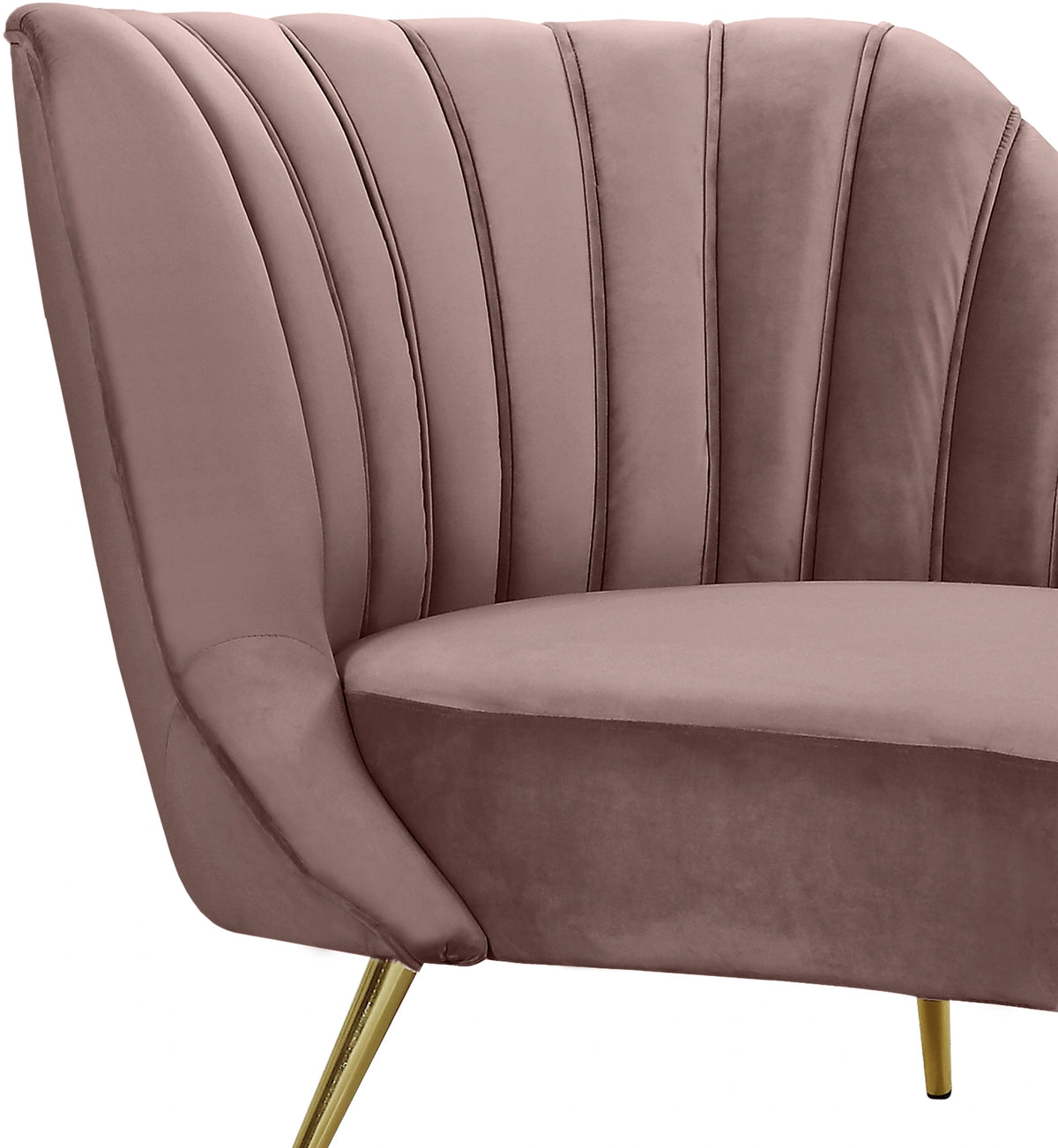 Margo Pink Velvet Chaise