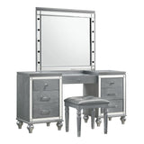 VALENTINO LIGHTED MIRROR-SILVER
