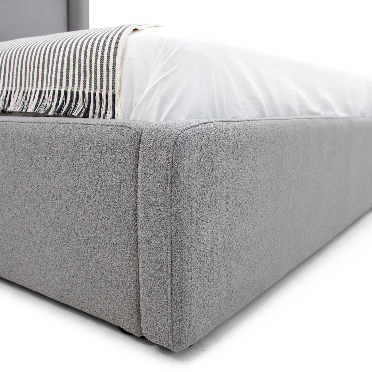 Byrne - Modern Grey Fabric Bed