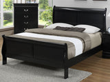 Crown Mark Furniture Louis Philip King Bed in Black